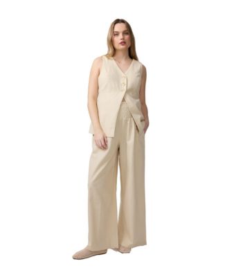 Maternity Ingrid & Isabel Postpartum Linen Jumpsuit