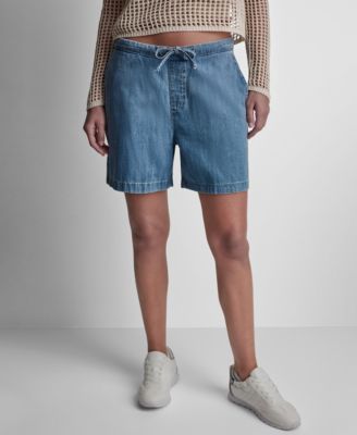 Women's Mid-Rise Flowy Relaxed Pull-On Shorts
