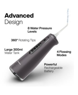 Elite Rechargeable Water Flosser - 300ml Tank, 4 Tips, Travel Bag