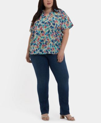 Plus Size Becky Short-Sleeve Top