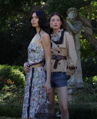 Women's Square Neck Scarf Top