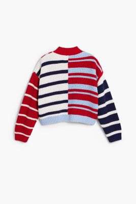 Girls Girls's Striped sweater zipper