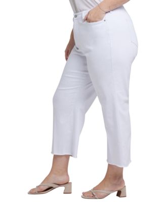 Plus Size Coco Relaxed Wide-Leg Crop Jeans