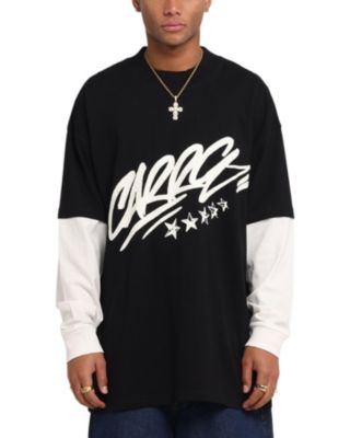 Men's Graffiti Layered Long Sleeve T-Shirt