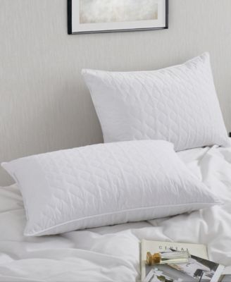 Quilted Goose Feather 2-Pack Pillows, Standard/Queen