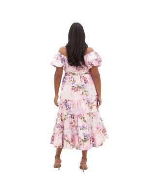 Women's Aliyah Print Midi Dress