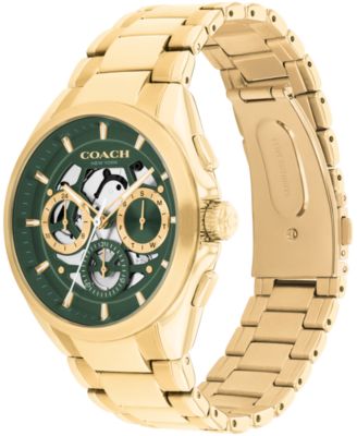 Men's Jackson Gold Tone Stainless Steel Bracelet Watch, 41.5mm