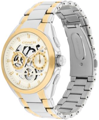 Men's Jackson Two Tone Stainless Steel Bracelet Watch, 41.5mm