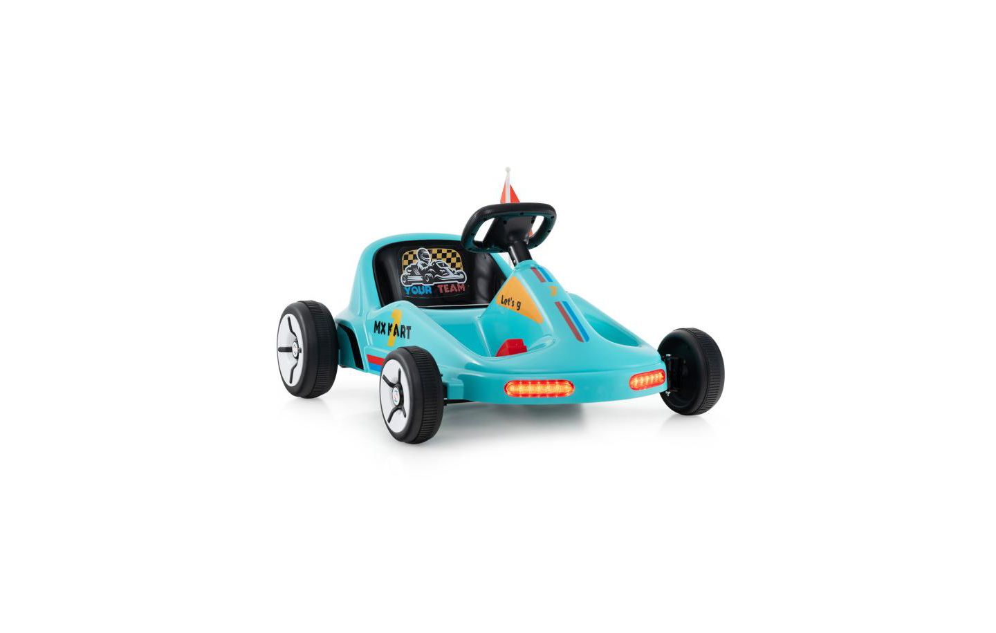 Детская игрушка HONGGE 12V Electric Go Kart with Remote Control, 33"L x 27.5"W x 18"H, 1-Seat Ride-On Toy, Ages 3+, цвет: Синий — фото 1
