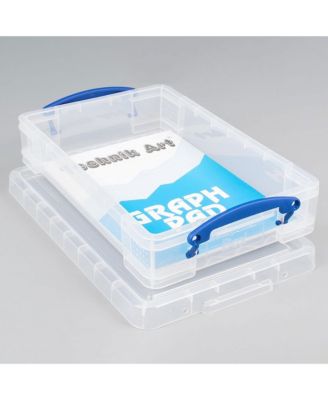 4L Storage Container with Lid and Clip Lock Handles, (10 Pack)