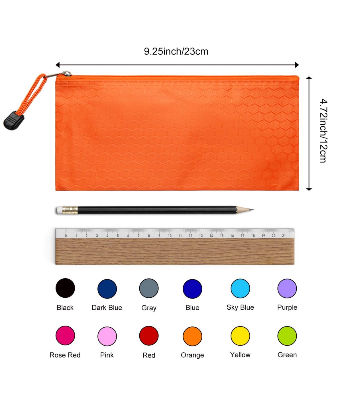 Gnuadz 29pcs Zipper Pencil Pouches Small Waterproof Bags Office School Travel Cosmetic Cases