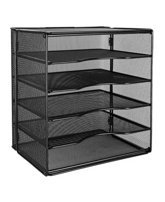 Mesh Desk Organizer File Holder Paper Sorter 5 Slots