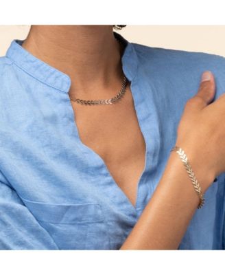 Elara Chevron Jewelry Set Trendy Statement Collection