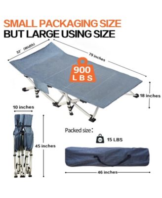 Camping Cot Folding Heavy Duty Guest Bed Outdoor Nap Camping Outdoor Recreation Gear