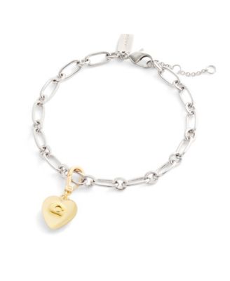 Gold Collectible Signature Sculpted C Heart Jewelry Charm