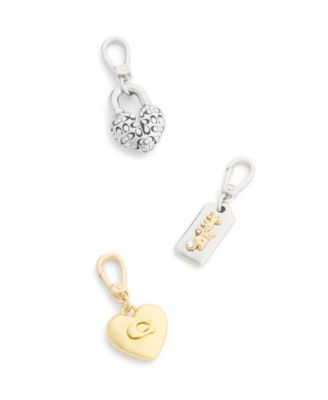 Faux Stone Collectible Signature Quilted C Broken Heart Jewelry Charm