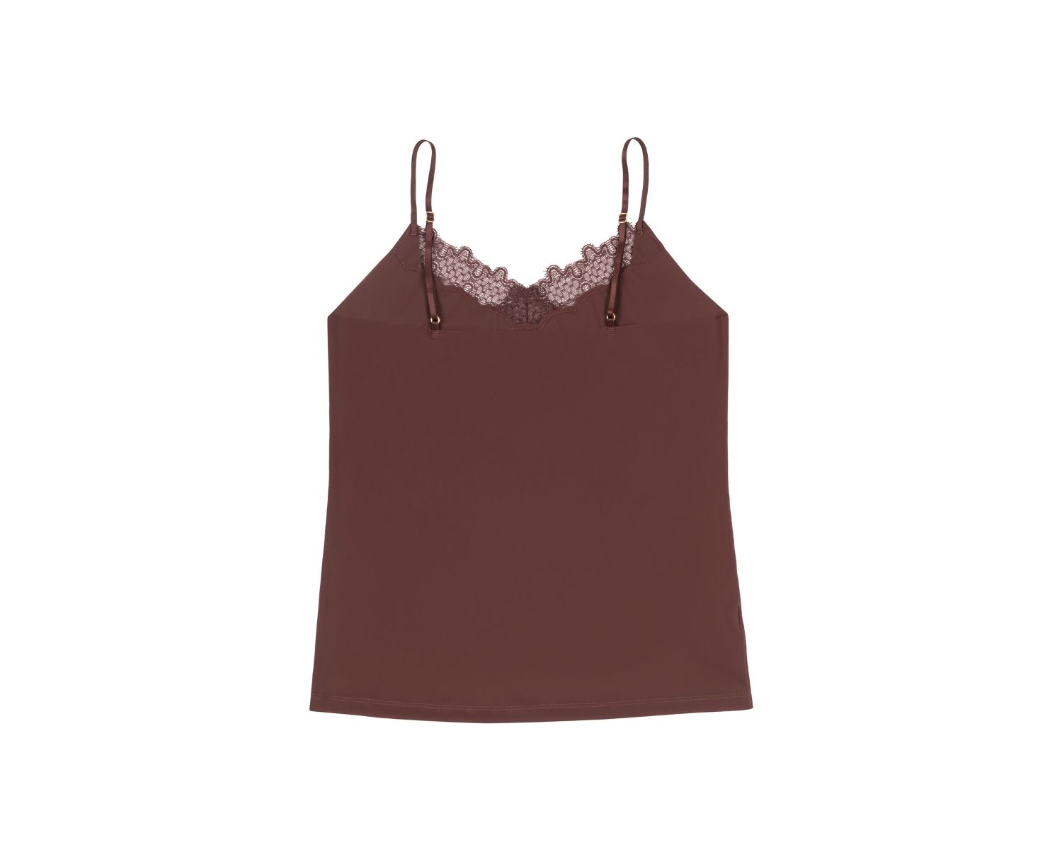 Women's Soft Seamless Camisole with Lace Trim