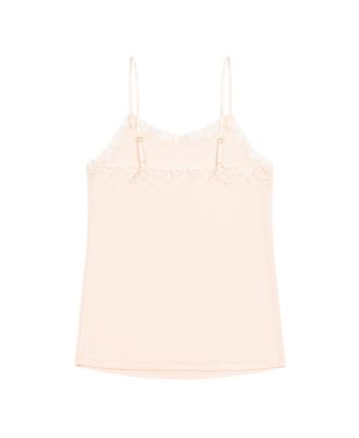 Women's Soft Silk Lace-Trim Camisole
