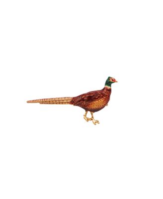 Pheasant Enamel Brooch