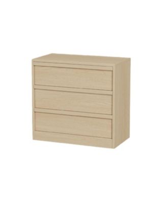 3 Drawer Wood Dresser with Modern Design for Bedroom
