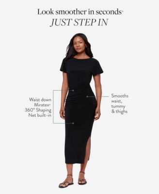 Women's Boat Neck Short-Sleeve Dress