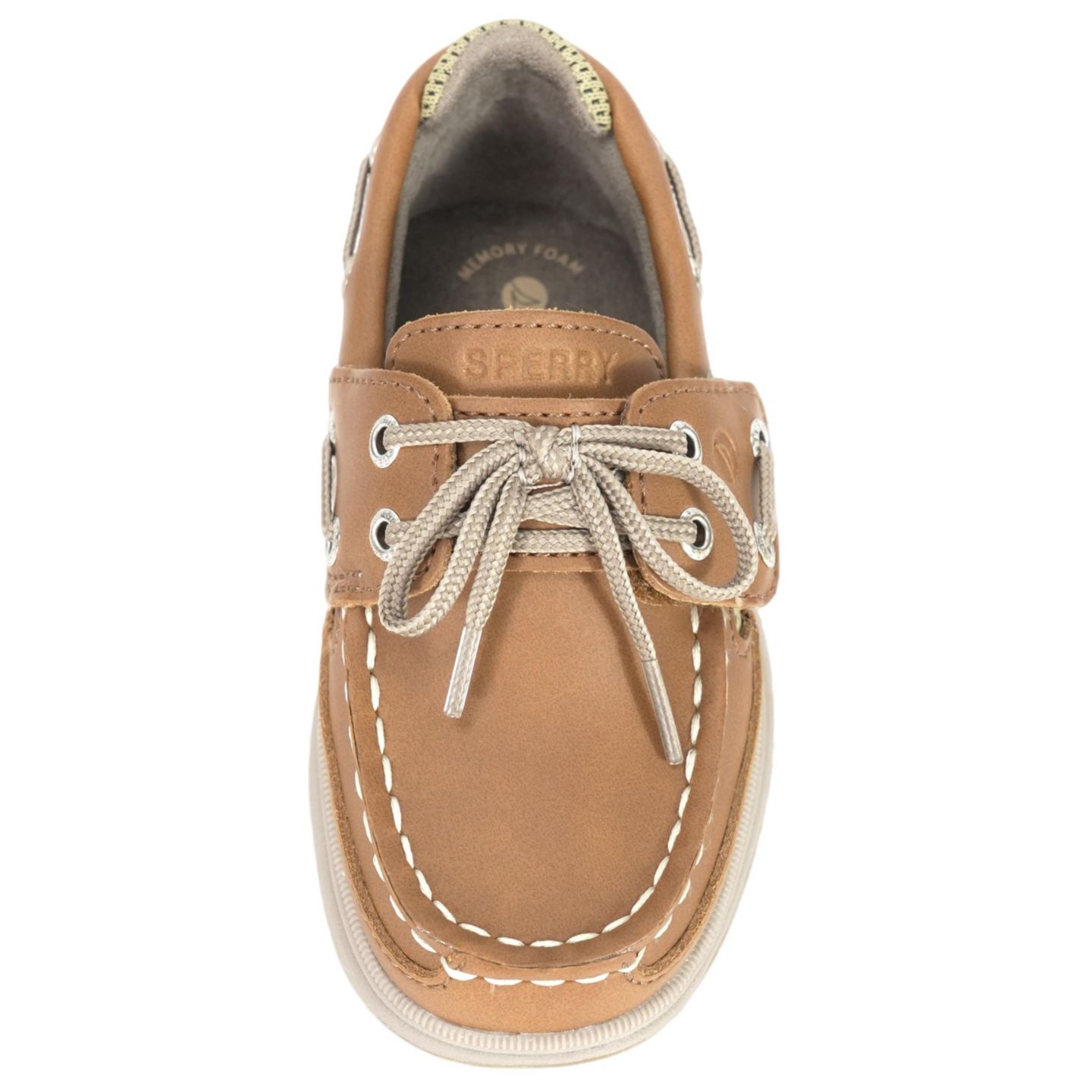 Кроссовки Sperry Lanyard Boat Shoes with Memory Foam Insole для девочек, цвет: Каштановый кожаный — фото 4