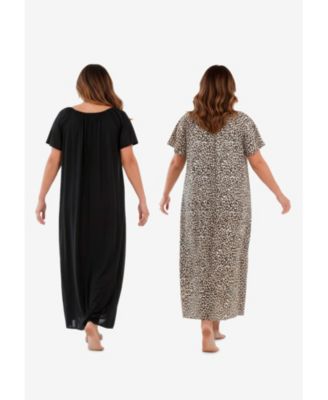 Women's Only Necessities 2-Pack Long Silky Gown