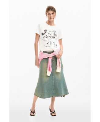 Women's Mickey and minnie Mouse heart t-shirt