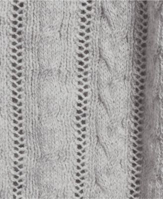 Women's Cotton Pointelle Modern Cardigan Sweater