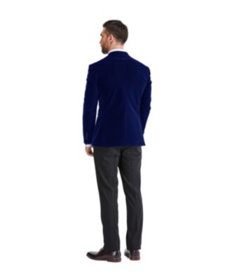 Men's 2-Piece Velvet Peak Lapel Slim-Fit Tuxedo