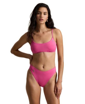 Women's Polo Ralph Lauren High Leg Scoop Bikini Swimsuit Bottom