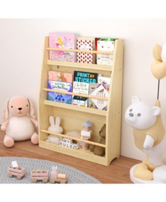 3-Tier Kids Book Rack Bedroom Playroom Classroom Organizer