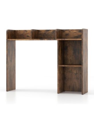 Three Tier Desk Bookshelf with Open Shelves for Home Office