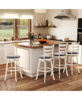 30.5 in Swivel Counter Height Bar Stools Set of 2