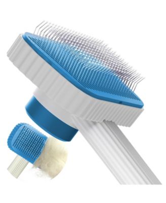 Cat Brush for Long Short Haired Cats Remove Loose Mats Rounded Pins Skin Friendly Easy Clean Grooming Tool