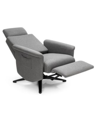 Swivel Massage Recliner Sofa with Adjustable Headrest