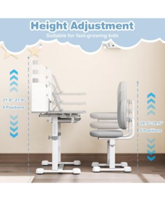Kid's Study Desk and with Tilt Desktop and Pen Holder