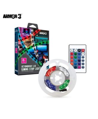 ActionBright 8ft LED RGB Gaming Room Strip Lights with Remote Control