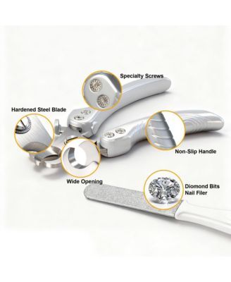 Dog Nail Clippers For All Pets Heavy Duty Sharp With File Safe Trimming