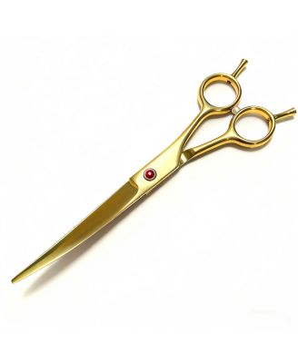 Aronkl Professional Dog Grooming Scissors Set with Nail Clippers Comb for Dogs Cats - Gold