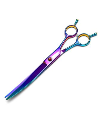 Aronkl Professional Dog Grooming Scissors Set with Nail Clippers Comb for Dogs Cats - Purple