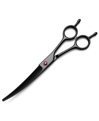Aronkl Professional Dog Grooming Scissors Set with Nail Clippers Comb for Dogs Cats - Black