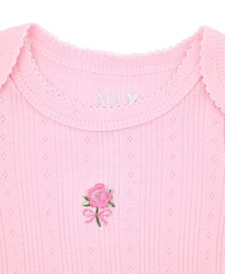 Baby Girls' Long-Sleeve Gown and Hat, 2-Piece Set