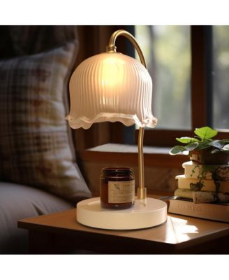 Dimmable Candle Warmer Lamp with Timer and 2 Bulbs for Home Decor