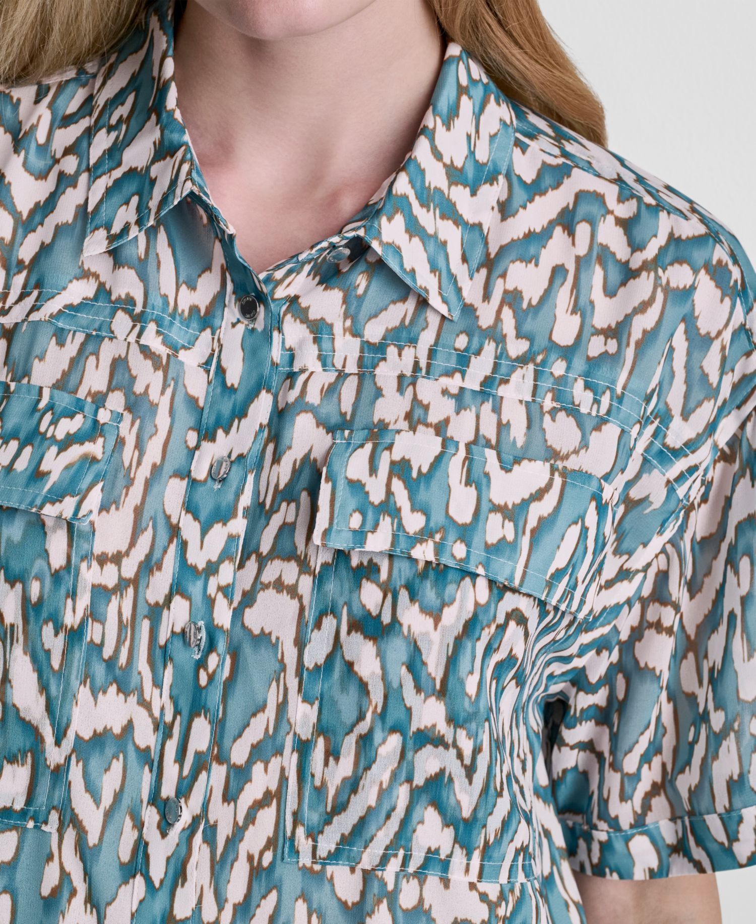Women's Printed Short-Sleeve Shirt