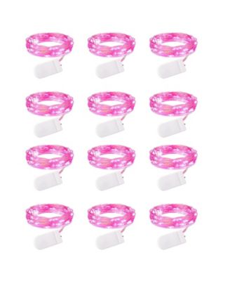 12 Pack LED Fairy Lights Battery Operated Waterproof Wire String Lights for DIY Wedding Party Decorations