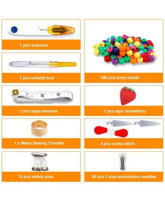 Embroidery Floss Kit 364 Pack 200 Colors Friendship Bracelets Tools String Make