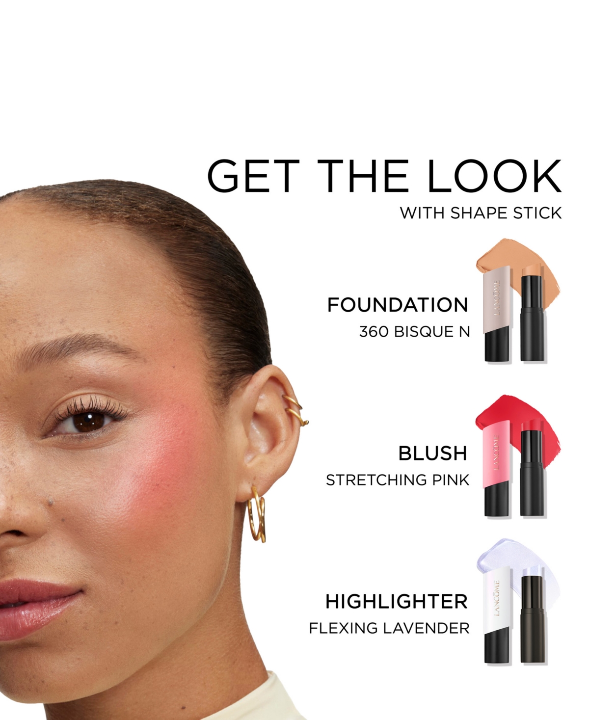Lancome Teint Idole Shape Stick Creamy Blush, 0.3 oz.