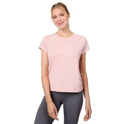 Women's Microtech Chill B Cool Shirred Crew Top