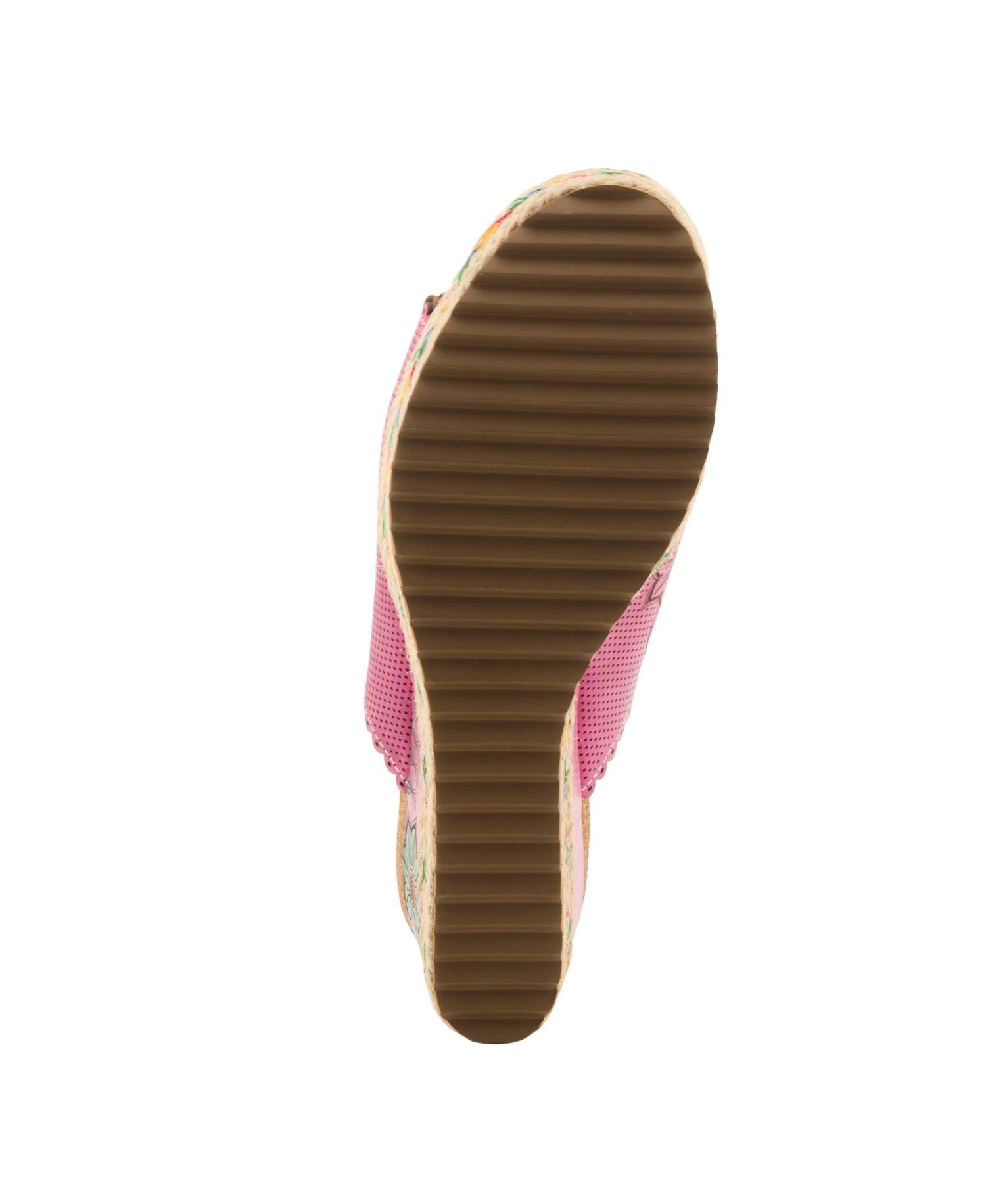 L`Artiste Women’s Delraybeach Wedge Sandal with Hand-painted Comfort Design